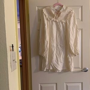 NWT Umgee Cream Long Sleeve Top